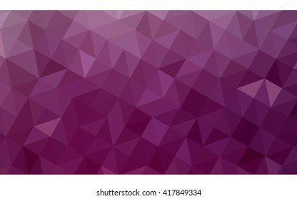 Dark pink polygonal illustration, which consist of triangles. Geometric background in Origami style with gradient. Triangular design for your business.
