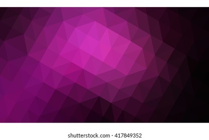 Dark pink polygonal illustration, which consist of triangles. Geometric background in Origami style with gradient. Triangular design for your business.