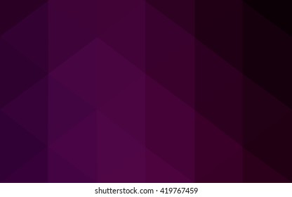 Dark pink polygonal illustration, which consist of triangles. Geometric background in Origami style with gradient. Triangular design for your business.