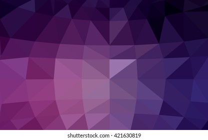 Dark pink polygonal illustration, which consist of triangles. Triangular design for your business. Creative geometric background in Origami style with gradient.