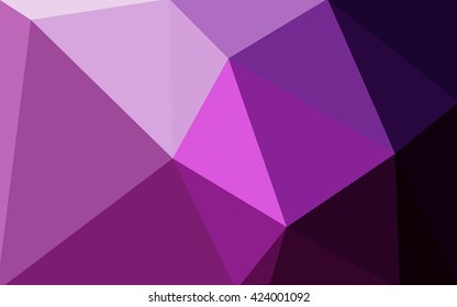Dark pink polygonal illustration, which consist of triangles. Geometric background in Origami style with gradient. Triangular design for your business.
