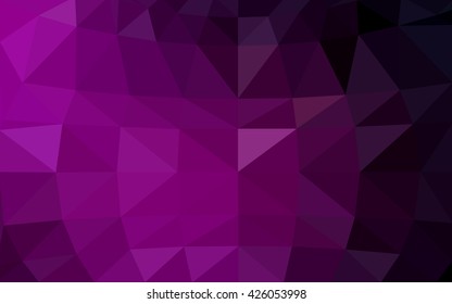 Dark pink polygonal illustration, which consist of triangles. Triangular design for your business. Creative geometric background in Origami style with gradient.