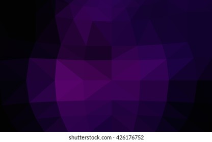 Dark pink polygonal illustration, which consist of triangles. Triangular design for your business. Creative geometric background in Origami style with gradient.