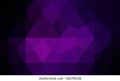 Dark pink polygonal illustration, which consist of triangles. Geometric background in Origami style with gradient. Triangular design for your business.
