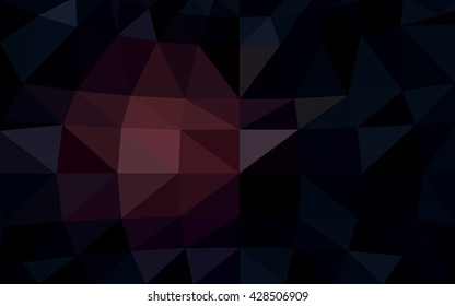 Dark pink polygonal illustration, which consist of triangles. Triangular design for your business. Creative geometric background in Origami style with gradient.