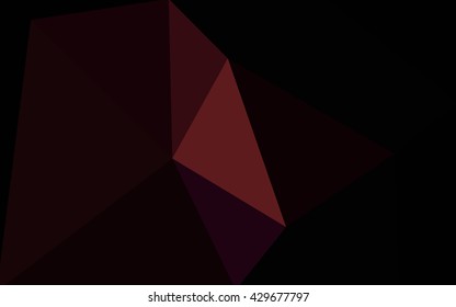 Dark pink polygonal illustration, which consist of triangles. Geometric background in Origami style with gradient. Triangular design for your business.