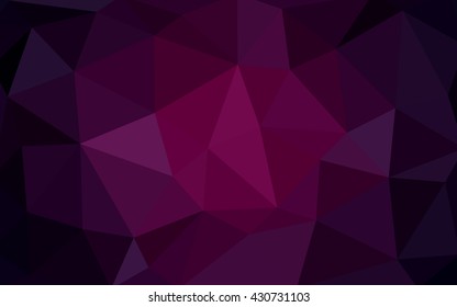 Dark pink polygonal illustration, which consist of triangles. Triangular design for your business. Creative geometric background in Origami style with gradient.