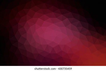 Dark pink polygonal illustration, which consist of triangles. Geometric background in Origami style with gradient. Triangular design for your business.