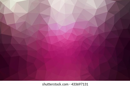 Dark pink polygonal illustration, which consist of triangles. Geometric background in Origami style with gradient. Triangular design for your business.