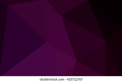 Dark pink polygonal illustration, which consist of triangles. Geometric background in Origami style with gradient. Triangular design for your business.
