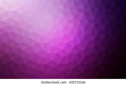 Dark pink polygonal illustration, which consist of triangles. Geometric background in Origami style with gradient. Triangular design for your business.