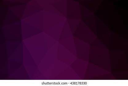 Dark pink polygonal illustration, which consist of triangles. Triangular design for your business. Creative geometric background in Origami style with gradient.