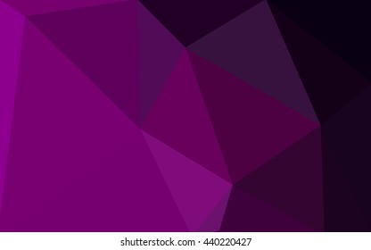 Dark pink polygonal illustration, which consist of triangles. Geometric background in Origami style with gradient. Triangular design for your business.
