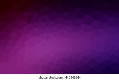 Dark pink polygonal illustration, which consist of triangles. Geometric background in Origami style with gradient. Triangular design for your business.