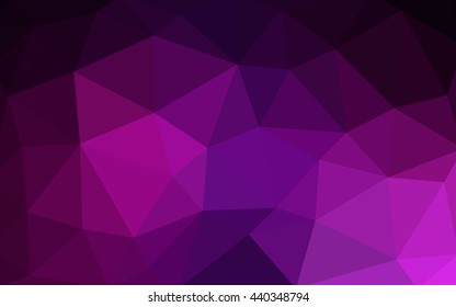 Dark pink polygonal illustration, which consist of triangles. Triangular design for your business. Creative geometric background in Origami style with gradient.