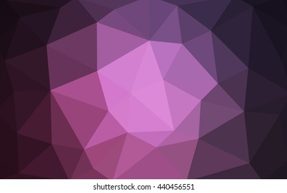 Dark pink polygonal illustration, which consist of triangles. Triangular design for your business. Creative geometric background in Origami style with gradient.