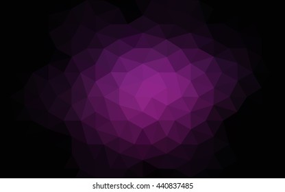 Dark pink polygonal illustration, which consist of triangles. Geometric background in Origami style with gradient. Triangular design for your business.