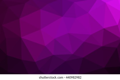 Dark pink polygonal illustration, which consist of triangles. Triangular design for your business. Creative geometric background in Origami style with gradient.