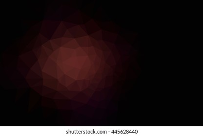 Dark pink polygonal illustration, which consist of triangles. Geometric background in Origami style with gradient.