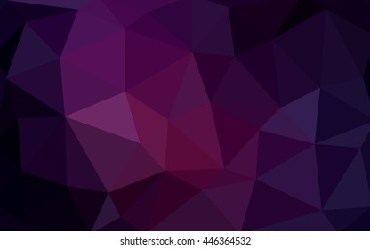 Dark pink polygonal illustration, which consist of triangles. Triangular design for your business. Creative geometric background in Origami style with gradient.