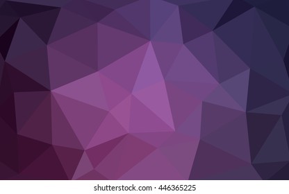 Dark pink polygonal illustration, which consist of triangles. Triangular design for your business. Creative geometric background in Origami style with gradient.