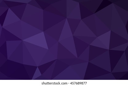 Dark pink polygonal illustration, which consist of triangles. Triangular design for your business. Creative geometric background in Origami style with gradient.