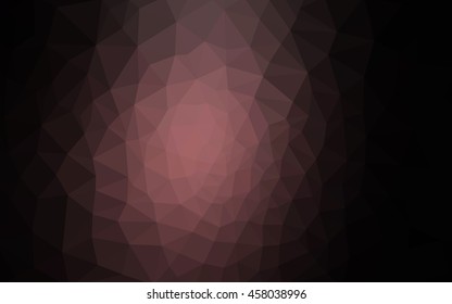 Dark pink polygonal illustration, which consist of triangles. Geometric background in Origami style with gradient. Triangular design for your business.