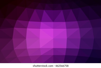 Dark pink polygonal illustration, which consist of triangles. Triangular design for your business. Creative geometric background in Origami style with gradient.