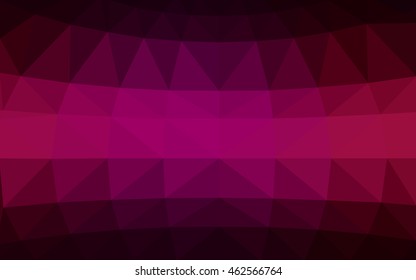 Dark pink polygonal illustration, which consist of triangles. Triangular design for your business. Creative geometric background in Origami style with gradient.