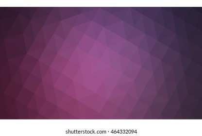 Dark pink polygonal illustration, which consist of triangles. Geometric background in Origami style with gradient. Triangular design for your business.