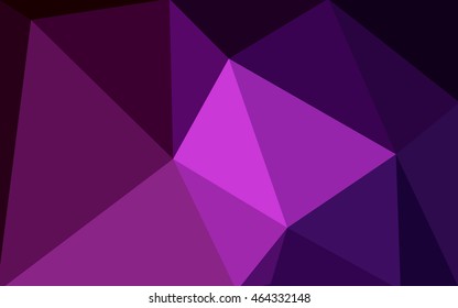 Dark pink polygonal illustration, which consist of triangles. Geometric background in Origami style with gradient. Triangular design for your business.