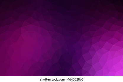 Dark pink polygonal illustration, which consist of triangles. Geometric background in Origami style with gradient. Triangular design for your business.