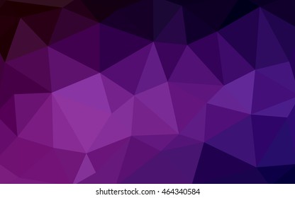 Dark pink polygonal illustration, which consist of triangles. Triangular design for your business. Creative geometric background in Origami style with gradient.