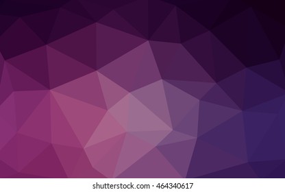 Dark pink polygonal illustration, which consist of triangles. Triangular design for your business. Creative geometric background in Origami style with gradient.