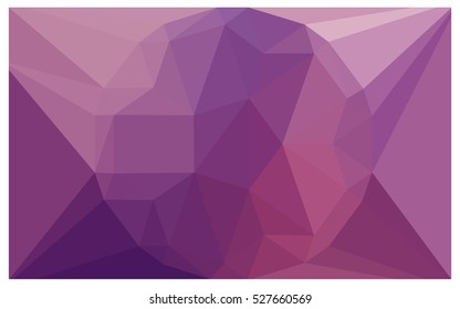 Dark pink polygonal illustration, which consist of triangles. Geometric background in Origami style with gradient. Triangular design for your business.