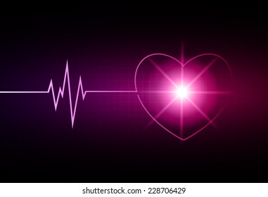 Dark pink purple pulse Light Abstract Technology background for computer graphic website and internet. 