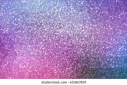 Dark pink, purple vector christmas polygon background. Low poly Illustration consisting of triangles with snowflakes. Texture, seamless background of New Year celebration.