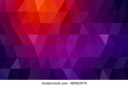 Dark pink, red abstract mosaic template. Creative illustration in halftone style with gradient. The template can be used as a background for cell phones.