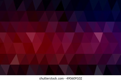 Dark pink, red abstract mosaic pattern. Modern geometrical abstract illustration with gradient. A new texture for your design.