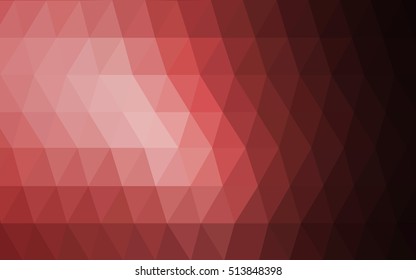Dark pink, red abstract mosaic background. Creative illustration in halftone style with gradient. Brand-new design for your business.