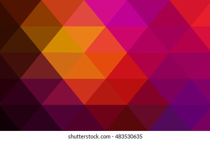 Dark pink, red abstract polygonal background. A sample with polygonal shapes. A completely new template for your business design.