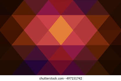 Dark pink, red abstract polygonal pattern. Modern geometrical abstract illustration with gradient. A new texture for your design.