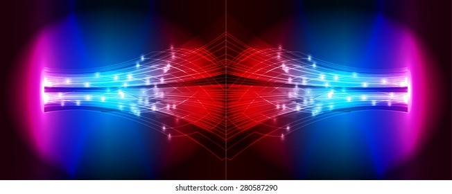 Dark pink red Blue light Abstract background. dark red color Light Abstract Technology background for computer graphic website internet and business. circuit. illustration. infographics. ray
