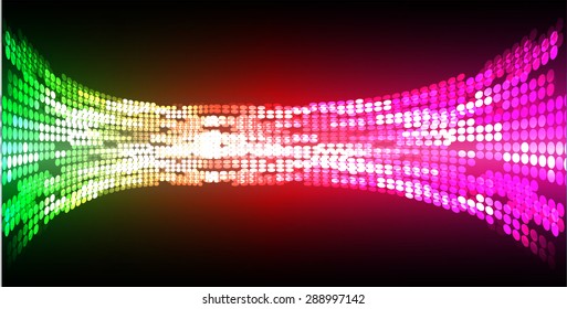 Dark pink red green abstract light lamps vector background. Light Abstract Technology background for computer graphic website internet. circuit. Spark. pixel. infographics.