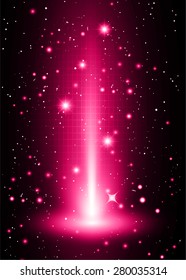 Dark pink red light Abstract background, rays. stage. infographics. star. Light Technology background for computer graphic website internet and business. vector illustration