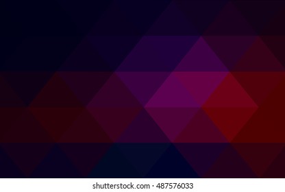 Dark pink, red low poly pattern. Creative illustration in halftone style with gradient. A new texture for your design.