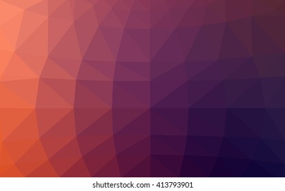 Dark pink, red polygonal illustration, which consist of triangles. Triangular design for your business. Geometric background in Origami style with gradient.
