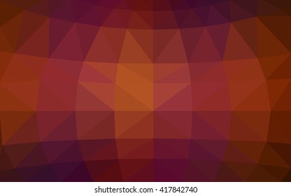 Dark pink, red polygonal illustration, which consist of triangles. Triangular design for your business. Geometric background in Origami style with gradient.