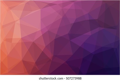Dark pink, red triangle mosaic pattern. A sample with polygonal shapes. The textured pattern can be used for background.