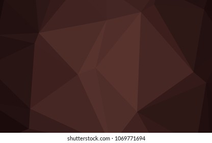 Dark Pink, Red vector abstract mosaic backdrop. Polygonal abstract illustration with gradient. A new texture for your design.